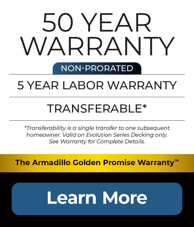 50 Year Warranty on Evolution Series Decking